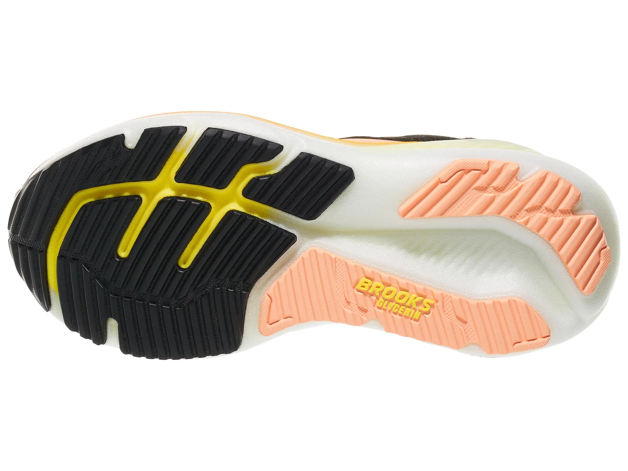 Brooks Women's Glycerin 23 Running Shoe - Black/Peach/Nightlife 1204651B072