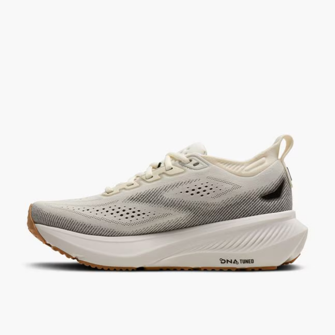 Brooks Women's Glycerin 23 Running Shoe - White/Black/Biscuit 1204651B192