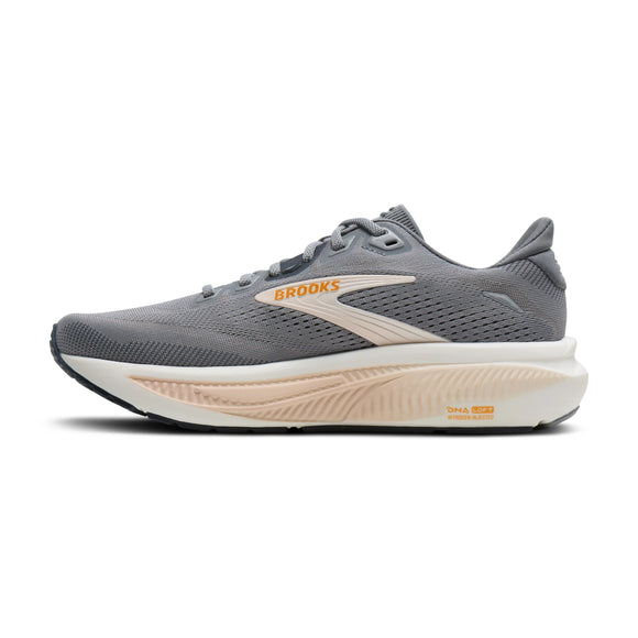 Brooks Women's Ghost 18 Running Shoe - Grey/Morganite/Coconut 1204821B047