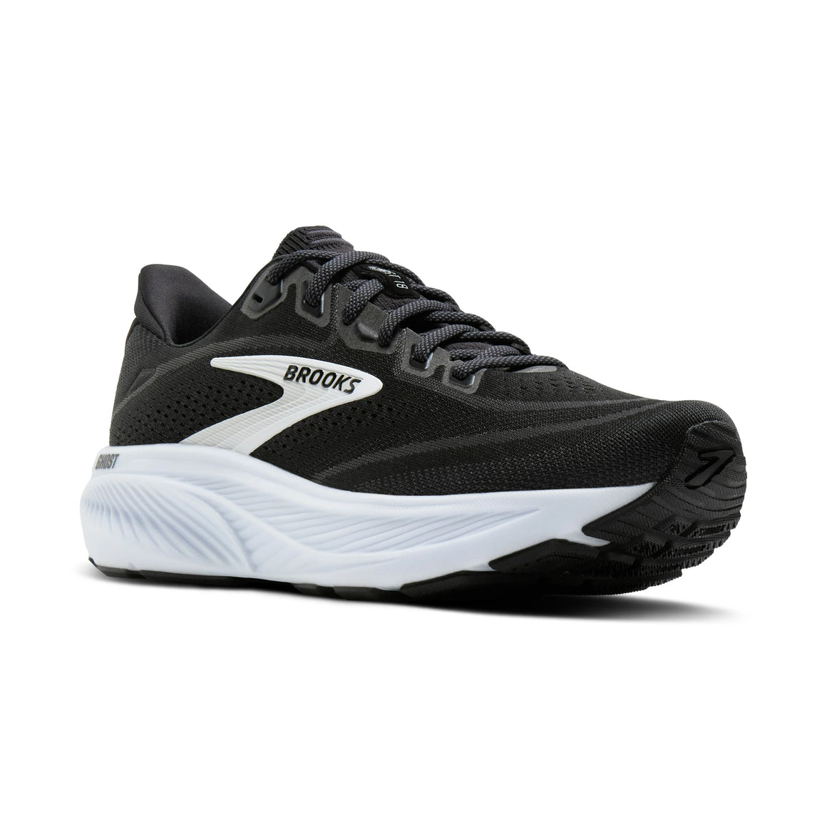 Brooks Women's Ghost 18 Running Shoe - Black/Grey/White