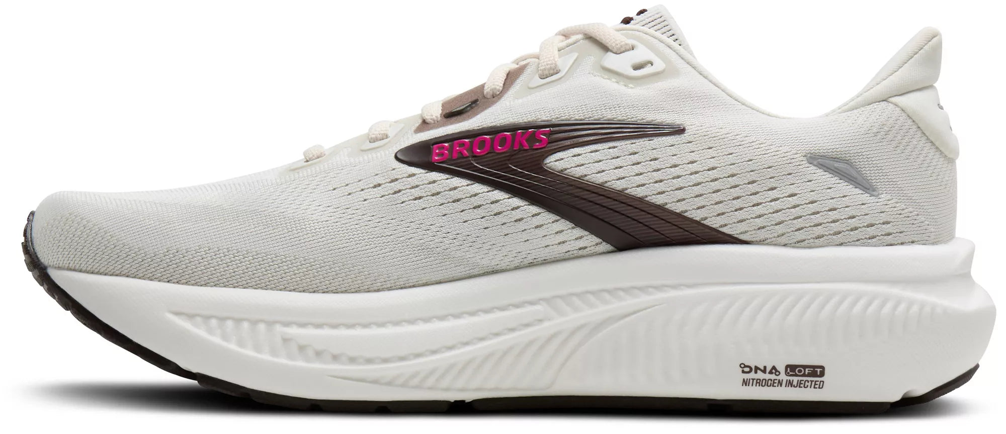 Brooks Women's Ghost 18 Running Shoe - Coconut/Coffee/Fuchsia 1204821B107