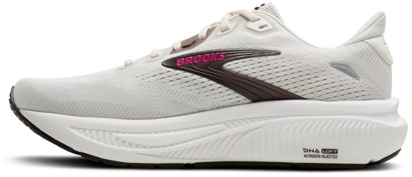 Brooks Women's Ghost 18 Running Shoe - Coconut/Coffee/Fuchsia 1204821B107
