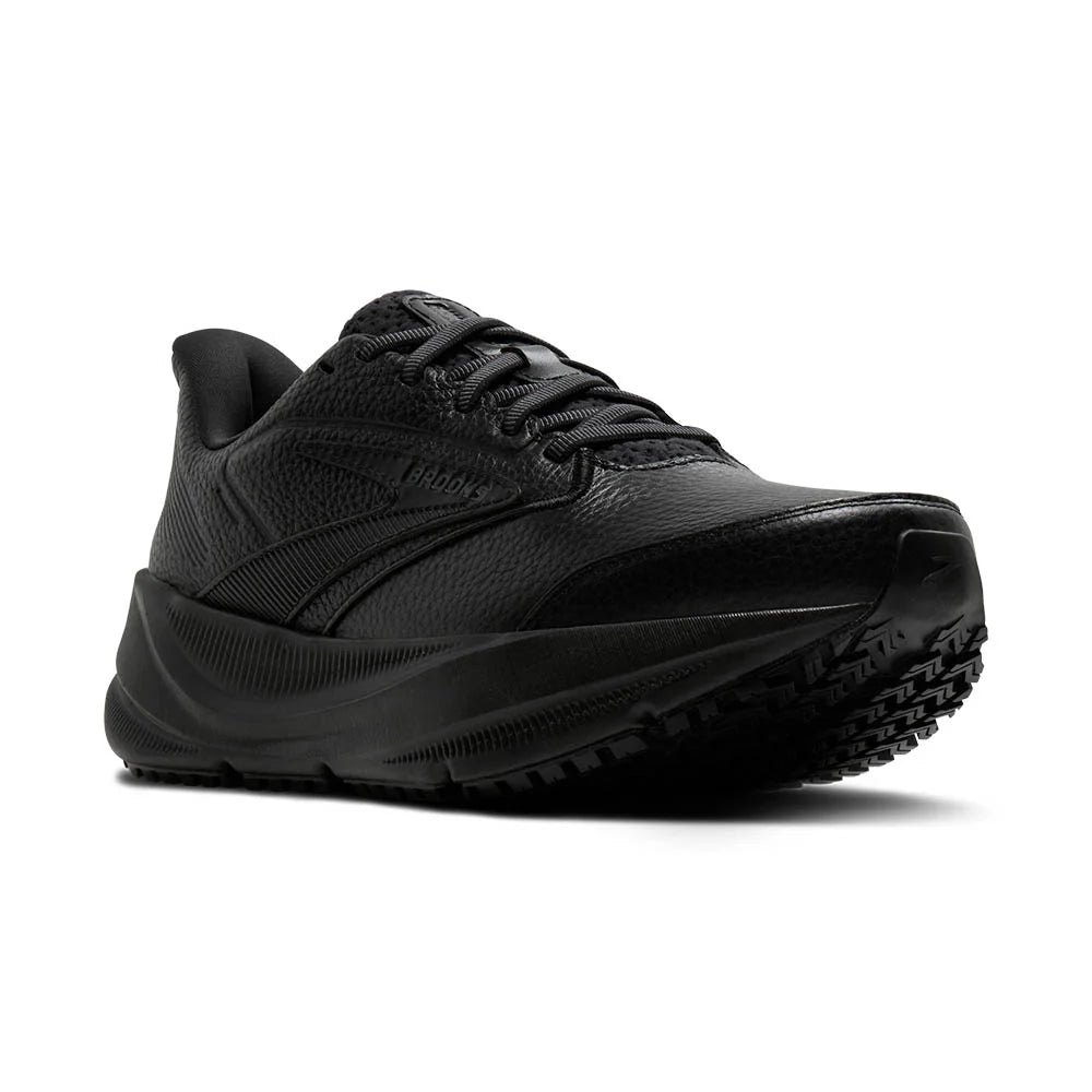 Brooks Women's Ghost Max Slip Resistant Work Shoe - Black/Black 1204841B072