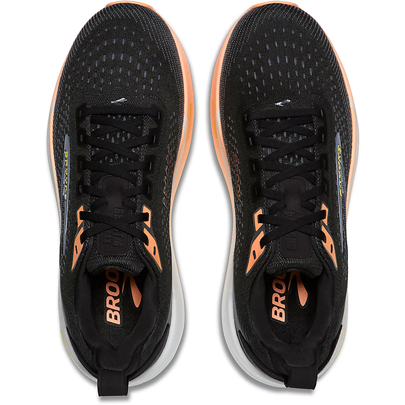 Brooks Women's Ghost Max 4 Running Shoe - Black/Folkstone/Cyber Peach 11204851B026