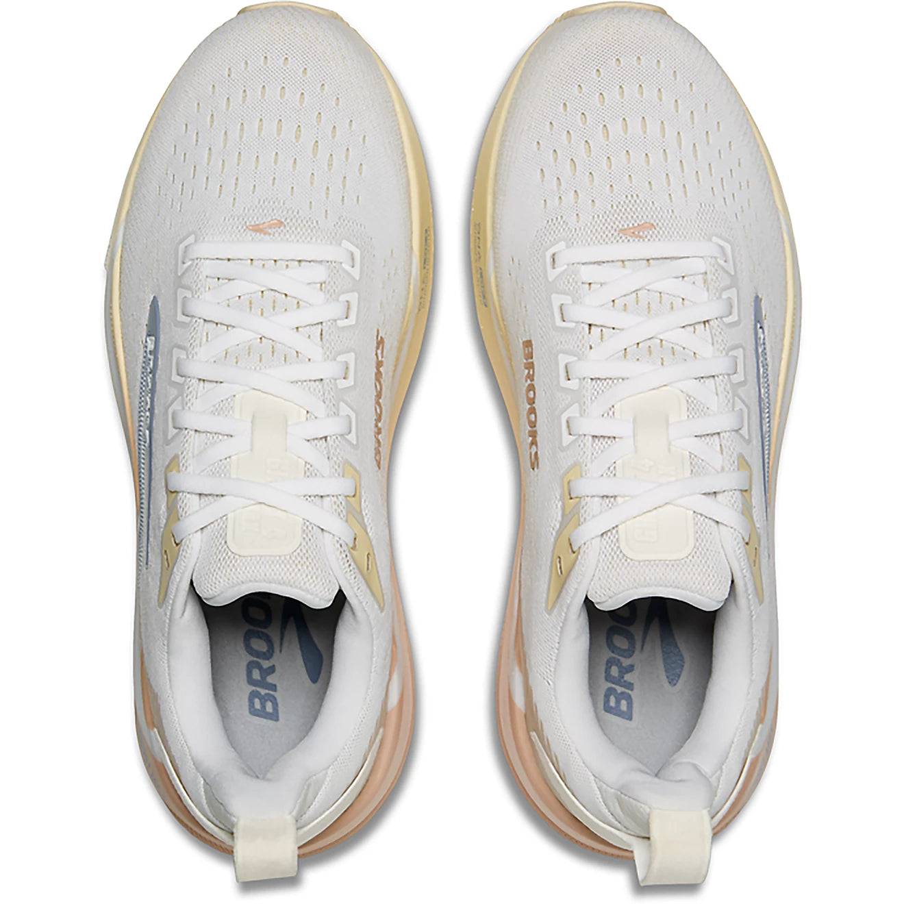 Brooks Women's Ghost Max 4 Running Shoe - White/Rose/Rutabaga 11204851B173