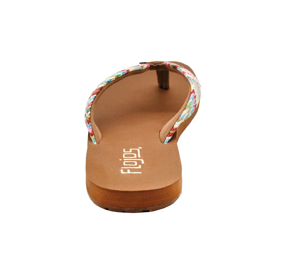 Flojos Women's Juno Weave Sandal - Natural Mulit 129-NATM