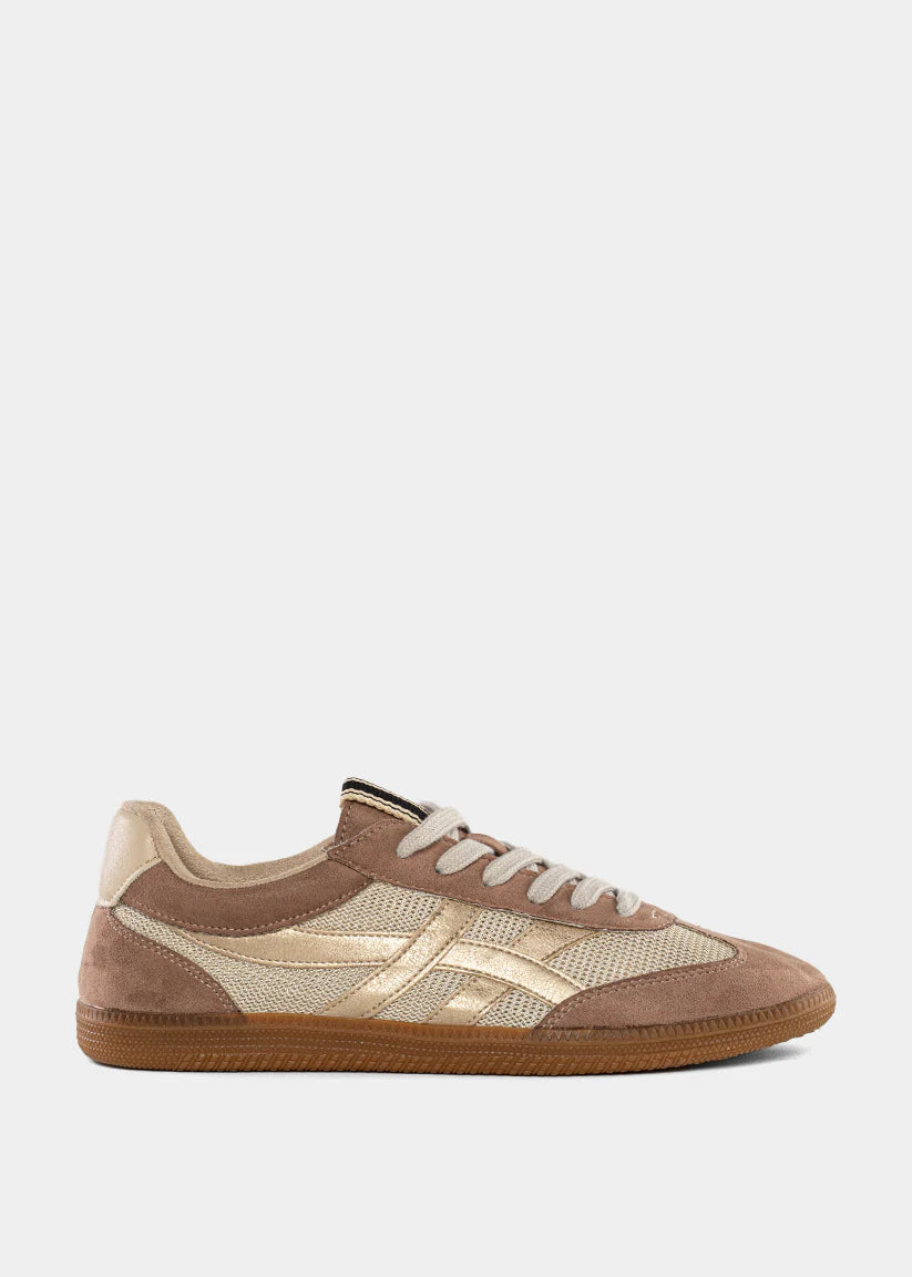 ShuShop Women's Sasha Sneakers - Taupe Suede
