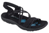 Skechers Women's Reggae Slim Takes Two Sandal - Black 163112