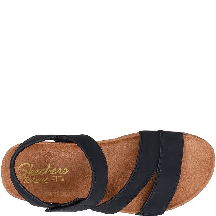 Skechers Women's Lifted Comfort Sandal - Black 163252