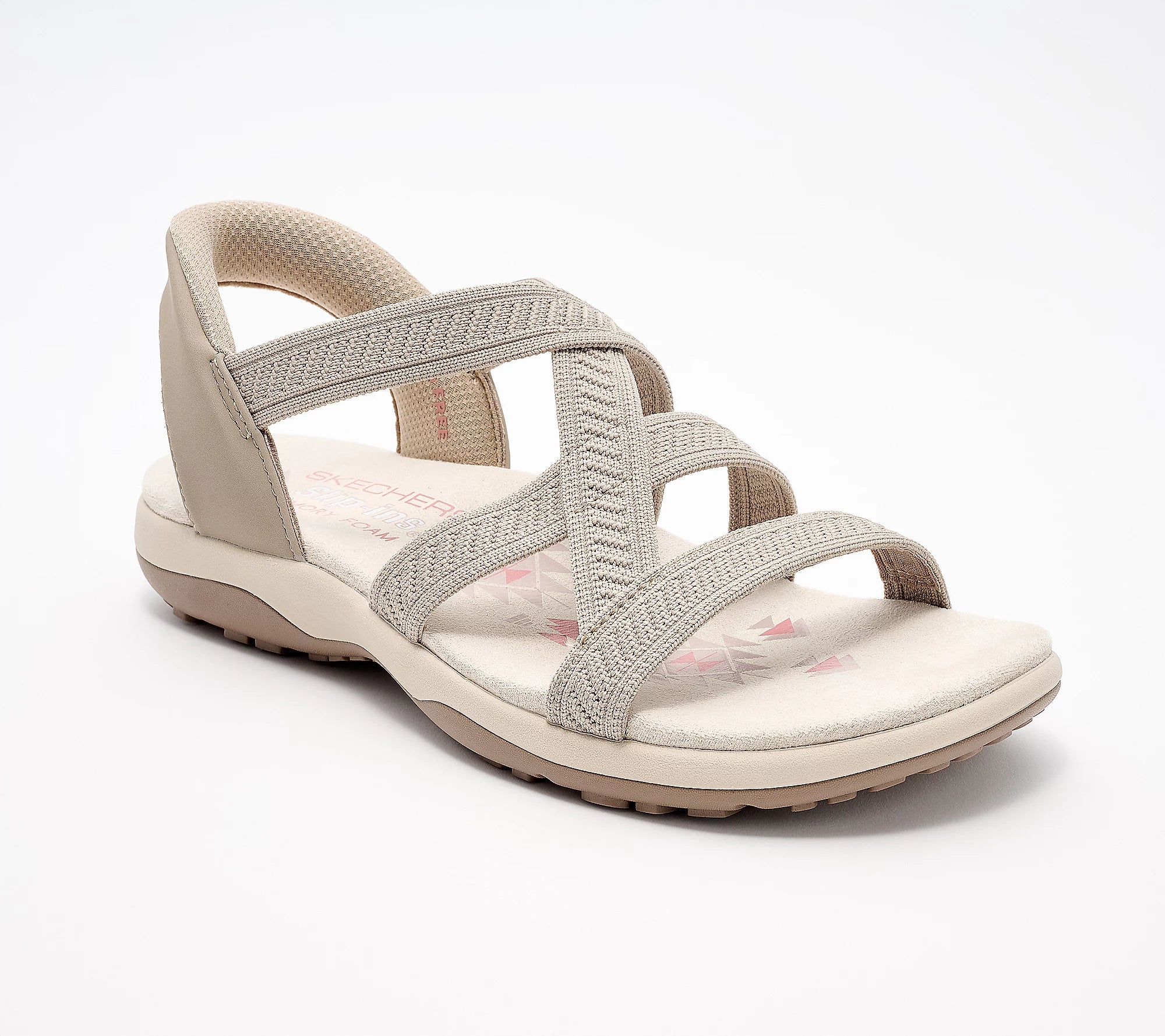 Skechers Women's Reggae Slim-Stretch Flex Slip-In Sandals - Taupe 163460
