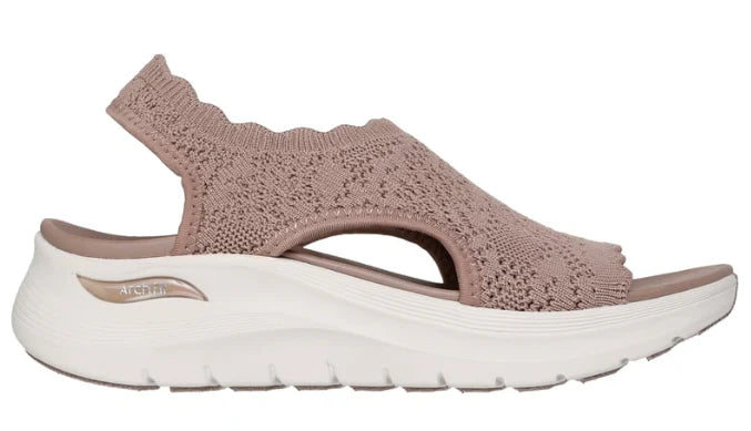 Skechers Women's Arch Fit 2.0 Sandal - Flawless Choice - Mocha 164018