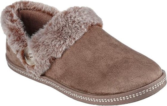 Skechers Women's Cozy Campfire-Fresh Toast Slipper - Dark Taupe 167219