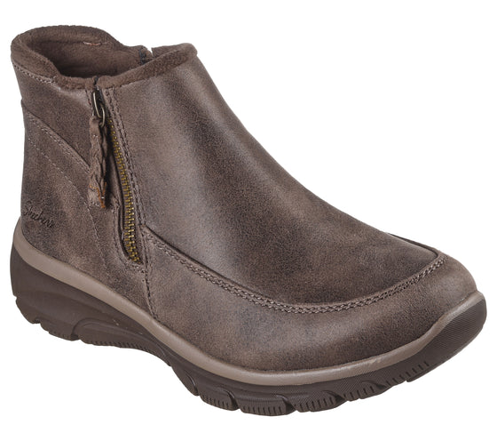 Skechers Women's Easy Going-Into Fall Bootie - Chocolate 168031