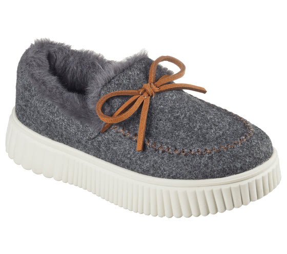 Skechers Women's Cozy Ojai Fur Slipper - Dark Gray 169028