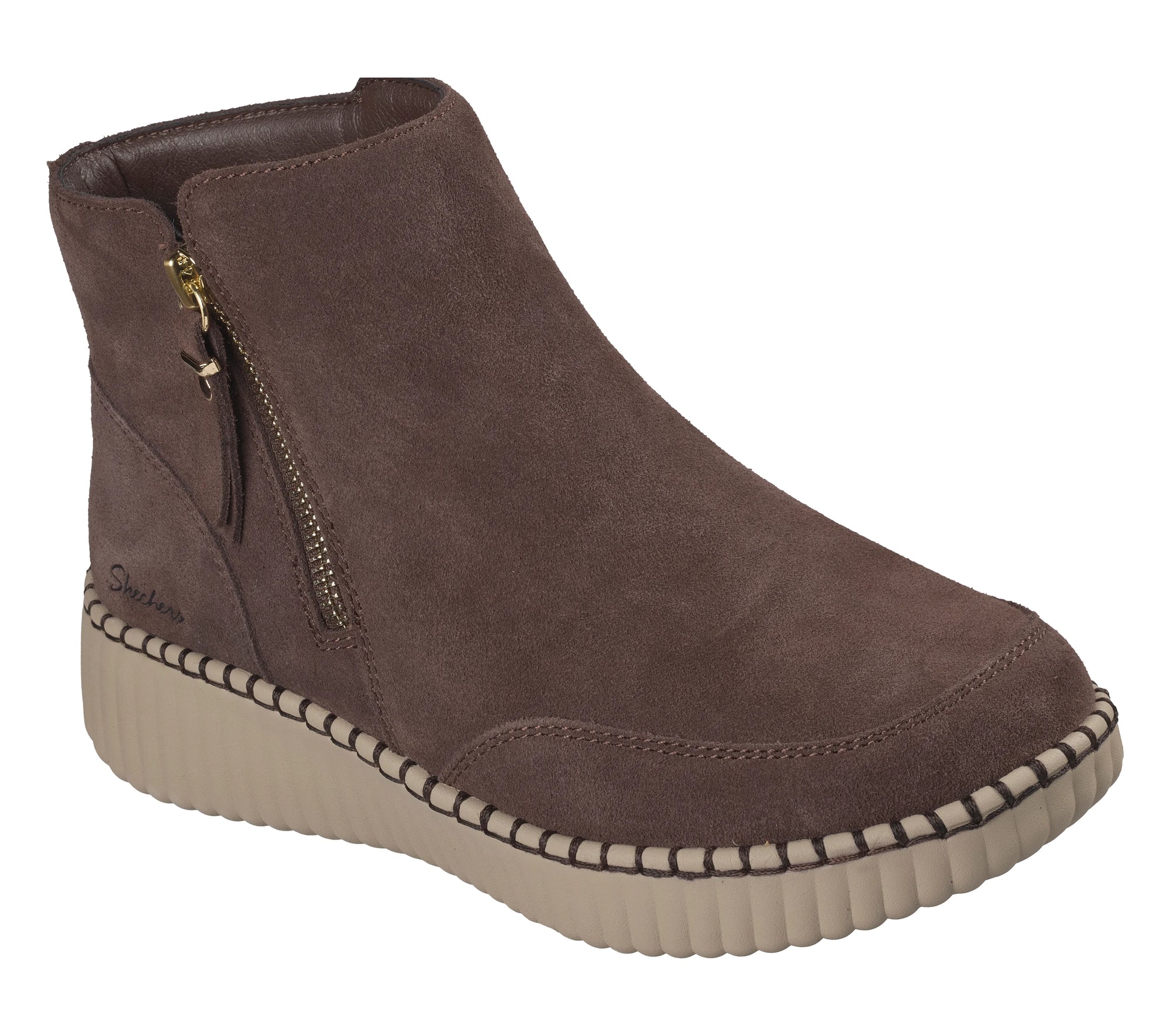 Skechers Women's Wilshire Blvd-Weekend Crush Bootie - Chocolate 169086
