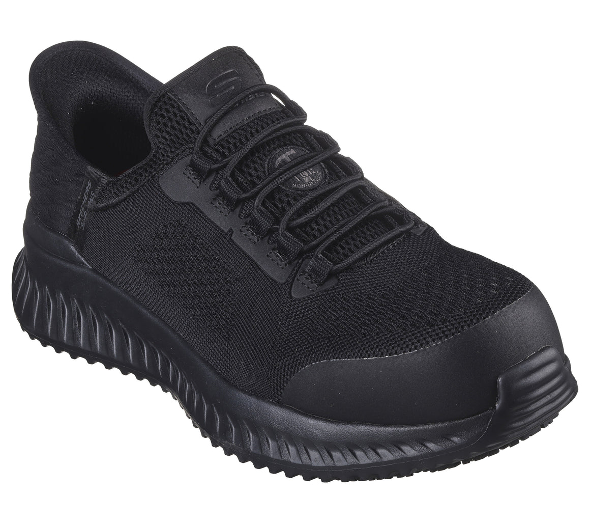 Skechers Men's Tilido Fletch It Slip-ins Work Shoe - Black 200206