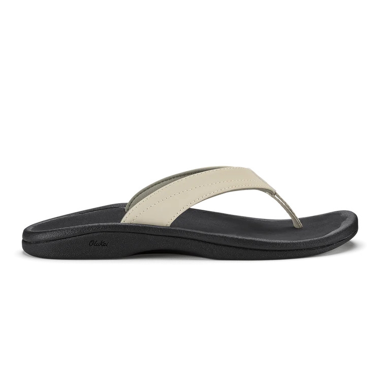 Olukai Women's 'Ohana Sandal - Ecru/Black 20110-FD40