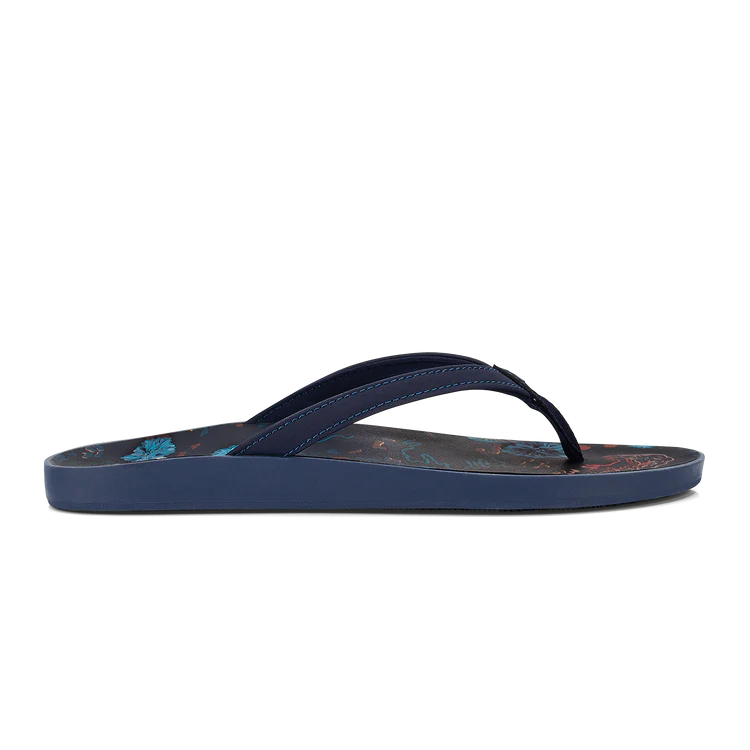 Olukai Women's Puawe Flip Flop - Midnight Navy/Barrier Reef 20498-MZRF