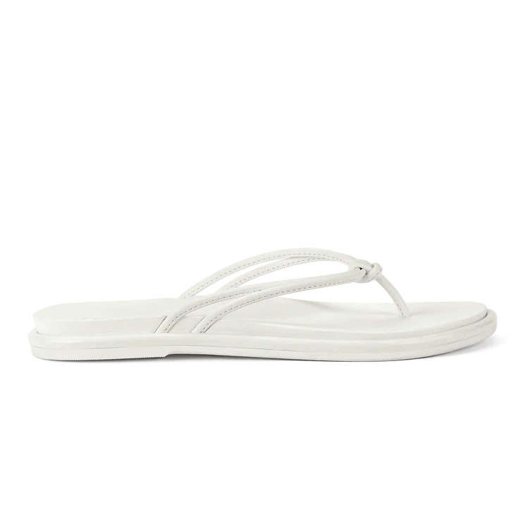 Olukai Women's 'Aka Flip Flop - White/White 20509-4R4R