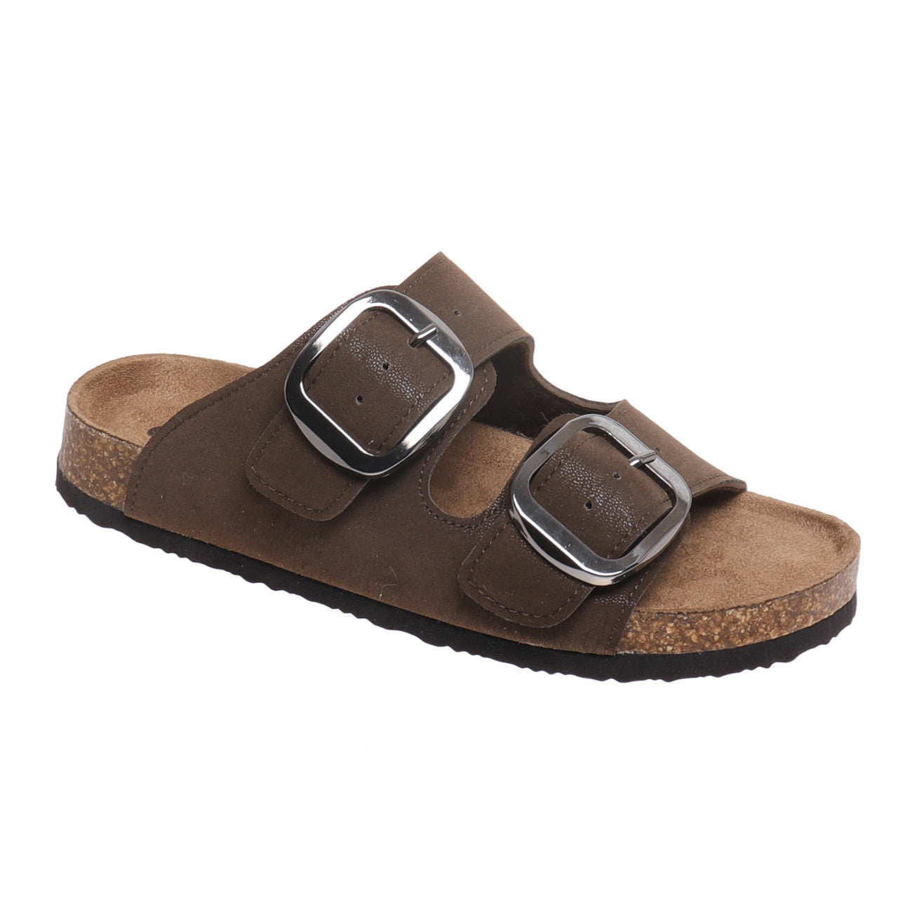 Outwoods Women's Bork-66 Buckle Slide Sandal - Brown 21391-702