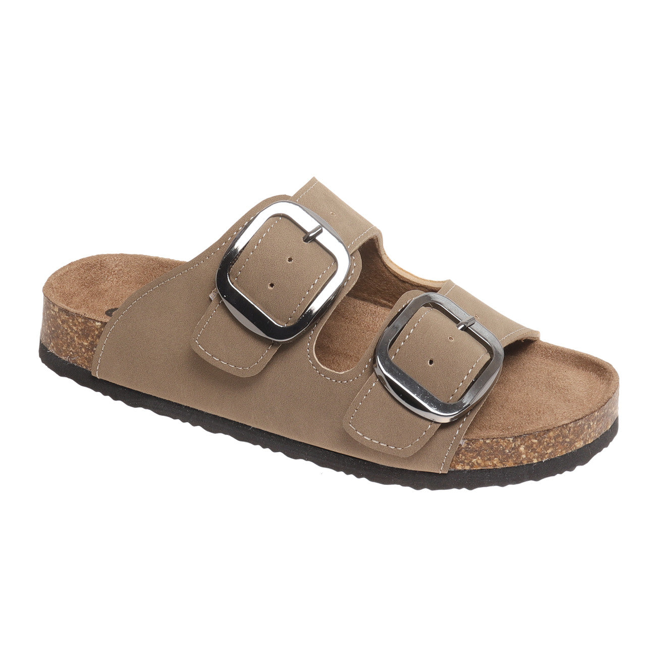 Outwoods Women's Bork-66 Buckle Slide Sandal - Taupe 21391-734