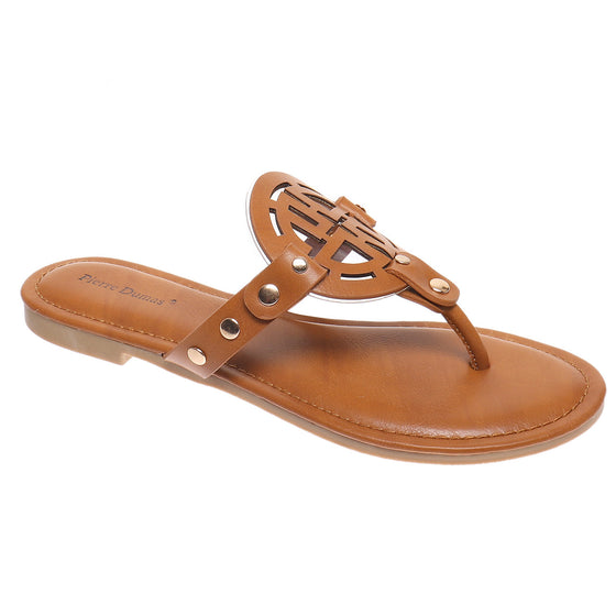 Pierre Dumas Women's Storm-1 Thong Sandal - New Tan 21520-120