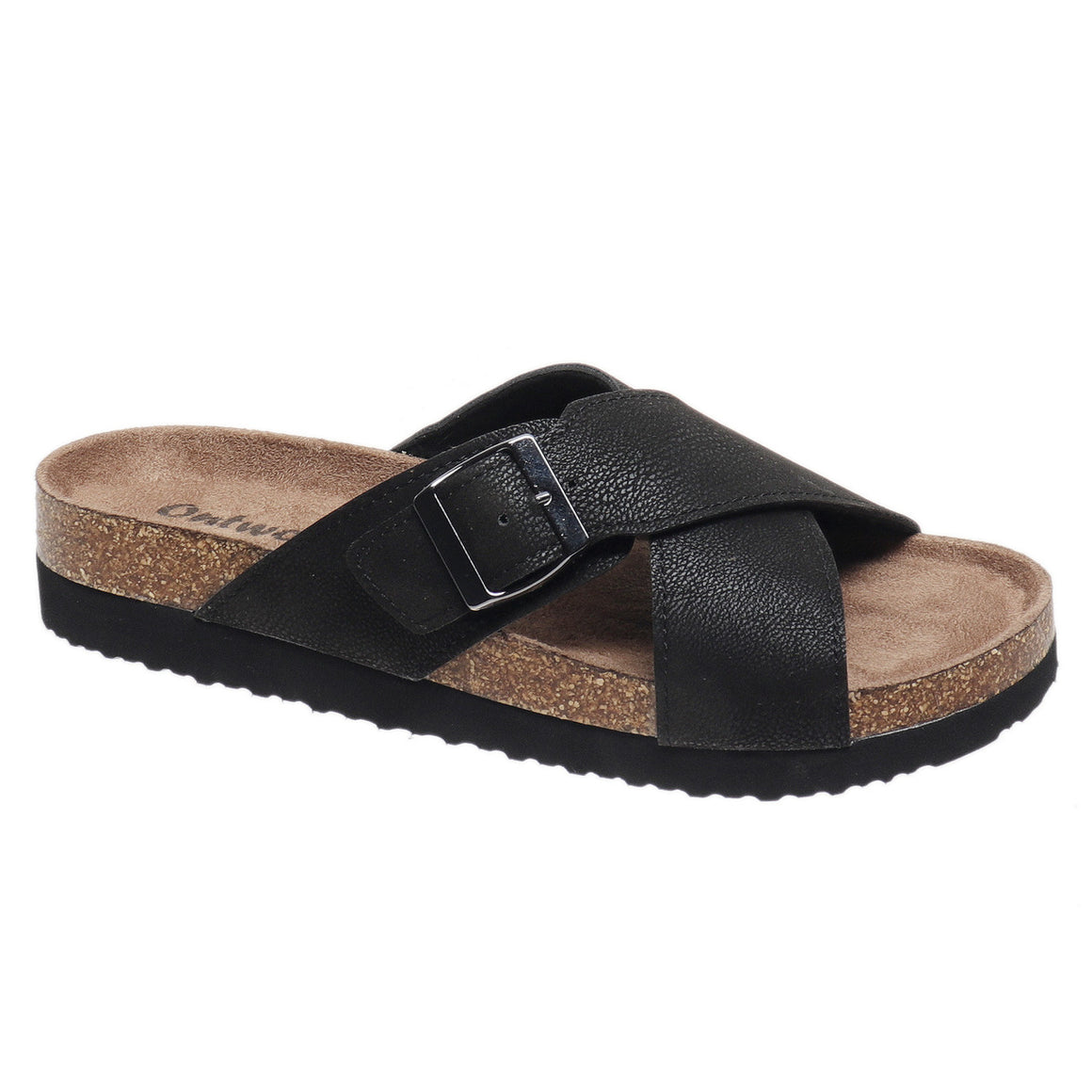 Outwoods Women's Prime-1 Crossover Slide Sandal - Black 22051-701