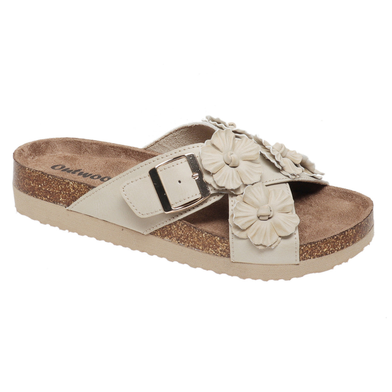 Outwoods Women's Prime-3 Crossover Slide Sandal - Nude 22053-112