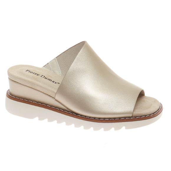 Pierre Dumas Women's Expand-1 Wedge Slide Sandal - Gold 22087-207