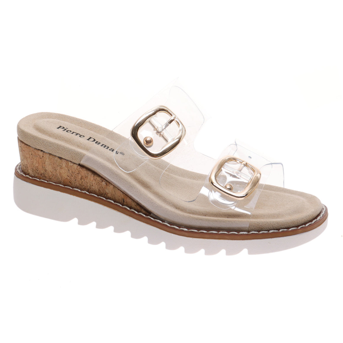 Pierre Dumas Women's Expand-2 Wedge Slide Sandal - Clear 22088-000