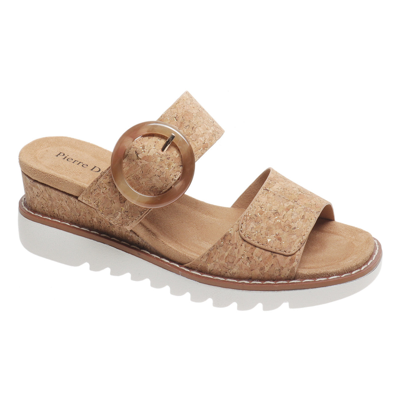 Pierre Dumas Women's Expand-7 Wedge Sandal - Natural 22092-571