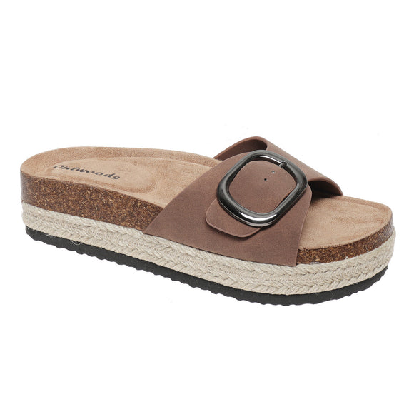 Outwoods Women's Tops-1 Slide Sandal - Mocha 22116-748