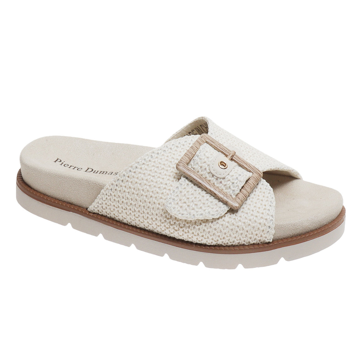 Pierre Dumas Women's Quinn-2 Slide Sandal - Cream 22125-505
