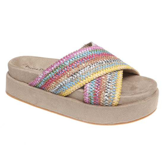 Pierre Dumas Women's Mind-2 Slide Sandal - Pastel Combo 22148-551