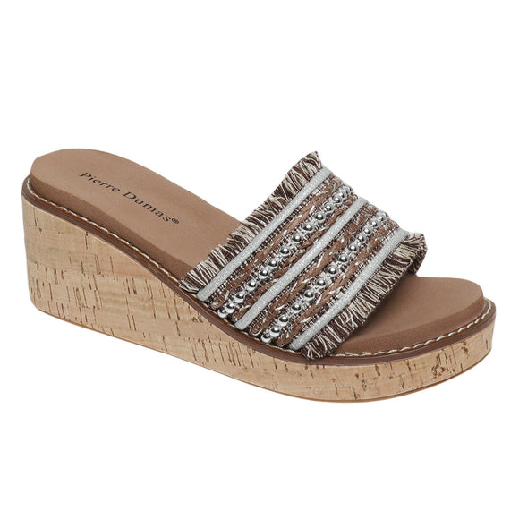 Pierre Dumas Women's Sonda-5 Wedge Sandal - Brown Combo 22194-570