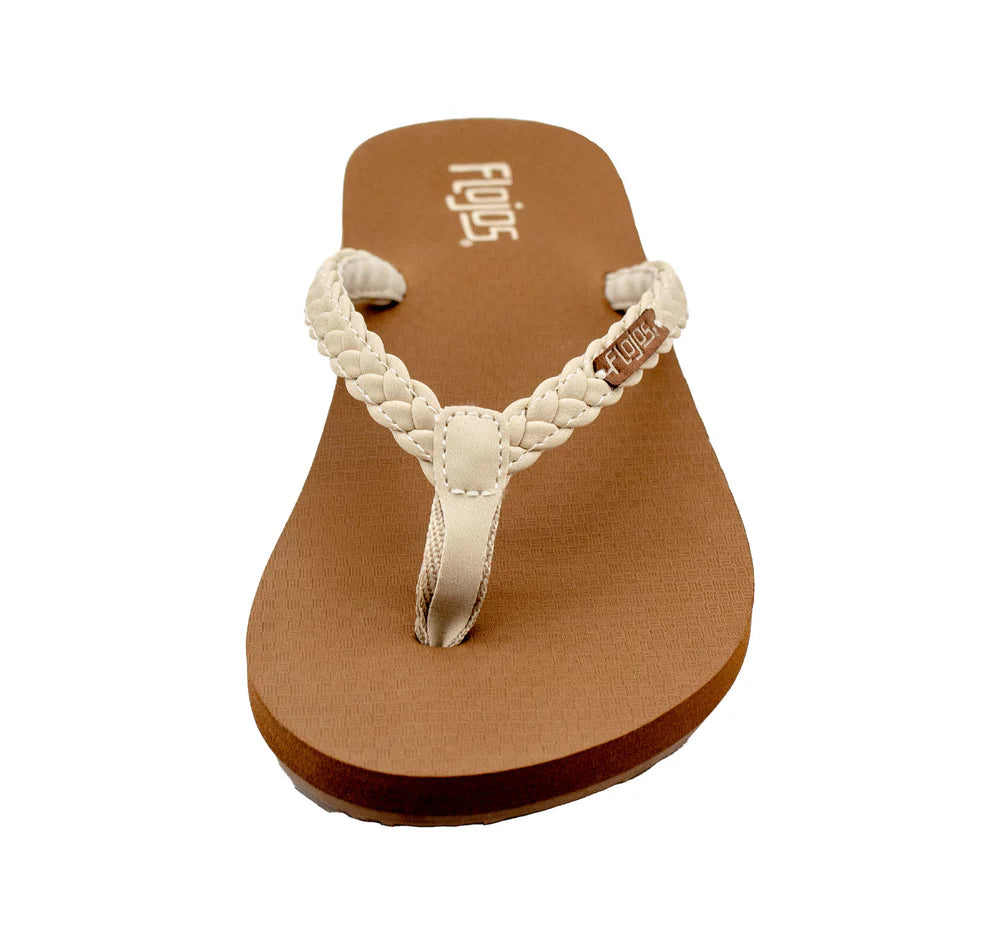 Flojos Women's Danica Sandal - Ivory/Tan 222-IVTN