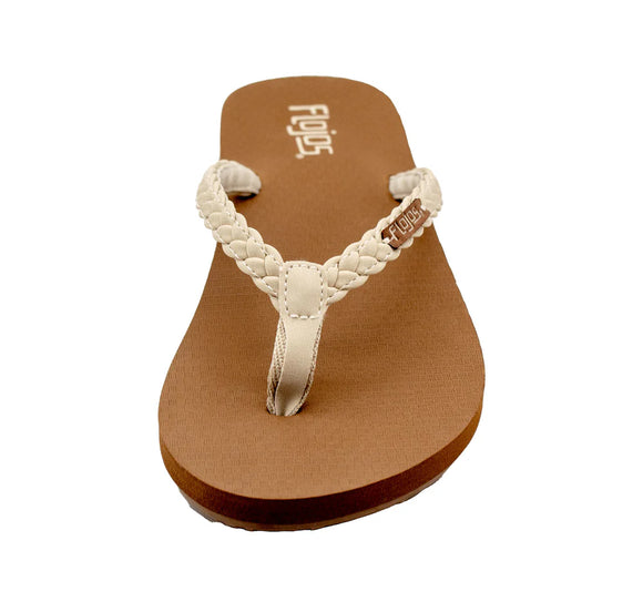 Flojos Women's Danica Sandal - Ivory/Tan 222-IVTN