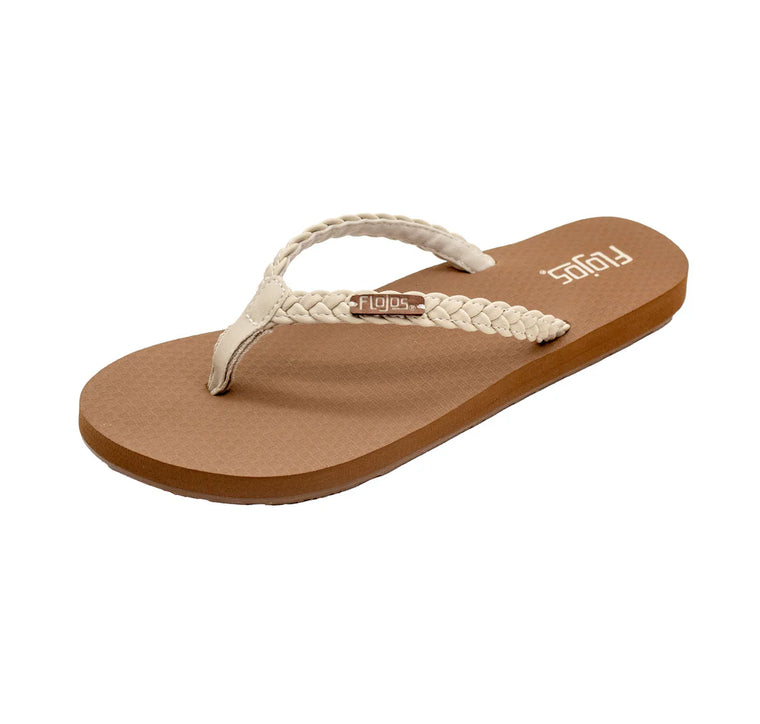 Flojos Women's Danica Sandal - Ivory/Tan 222-IVTN