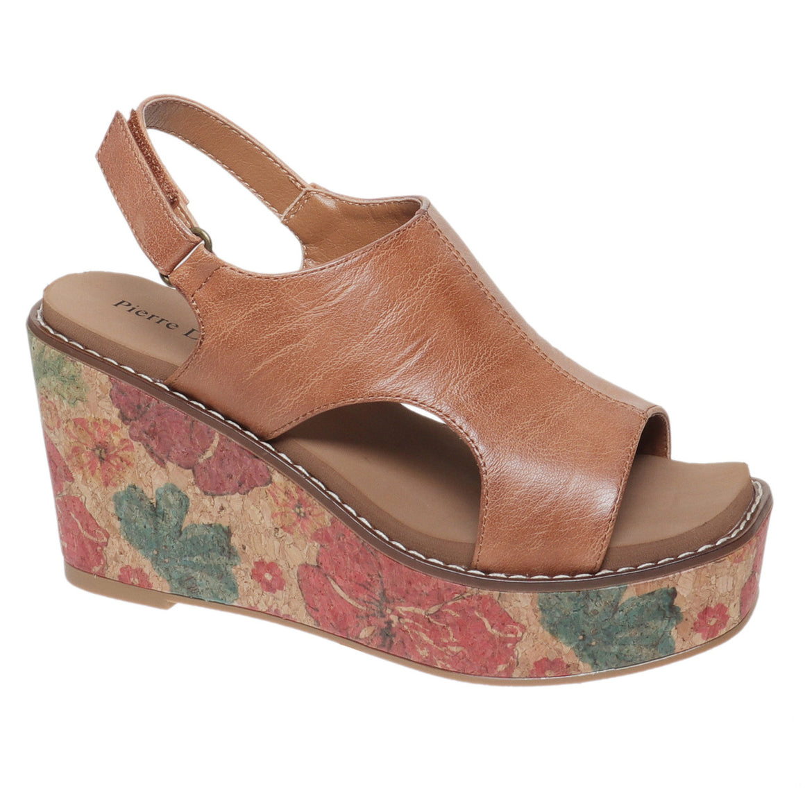 Pierre Dumas Women's Flynn-5 Wedge Sandal - New Tan 22236-120