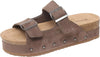 Outwoods Women's Trend-1 Platform Slide Sandal - Taupe 22319-434