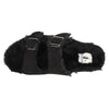 Corkys Women's Laid Back Fuzzy Slip On Sandal - Black 25-2006