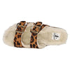 Corkys Women's Laid Back Fuzzy Slip On Sandal - Leopard 25-2006