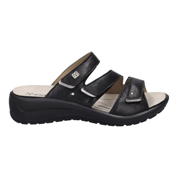 Romika Women's Annecy 04 Slide Sandal - Black 25904