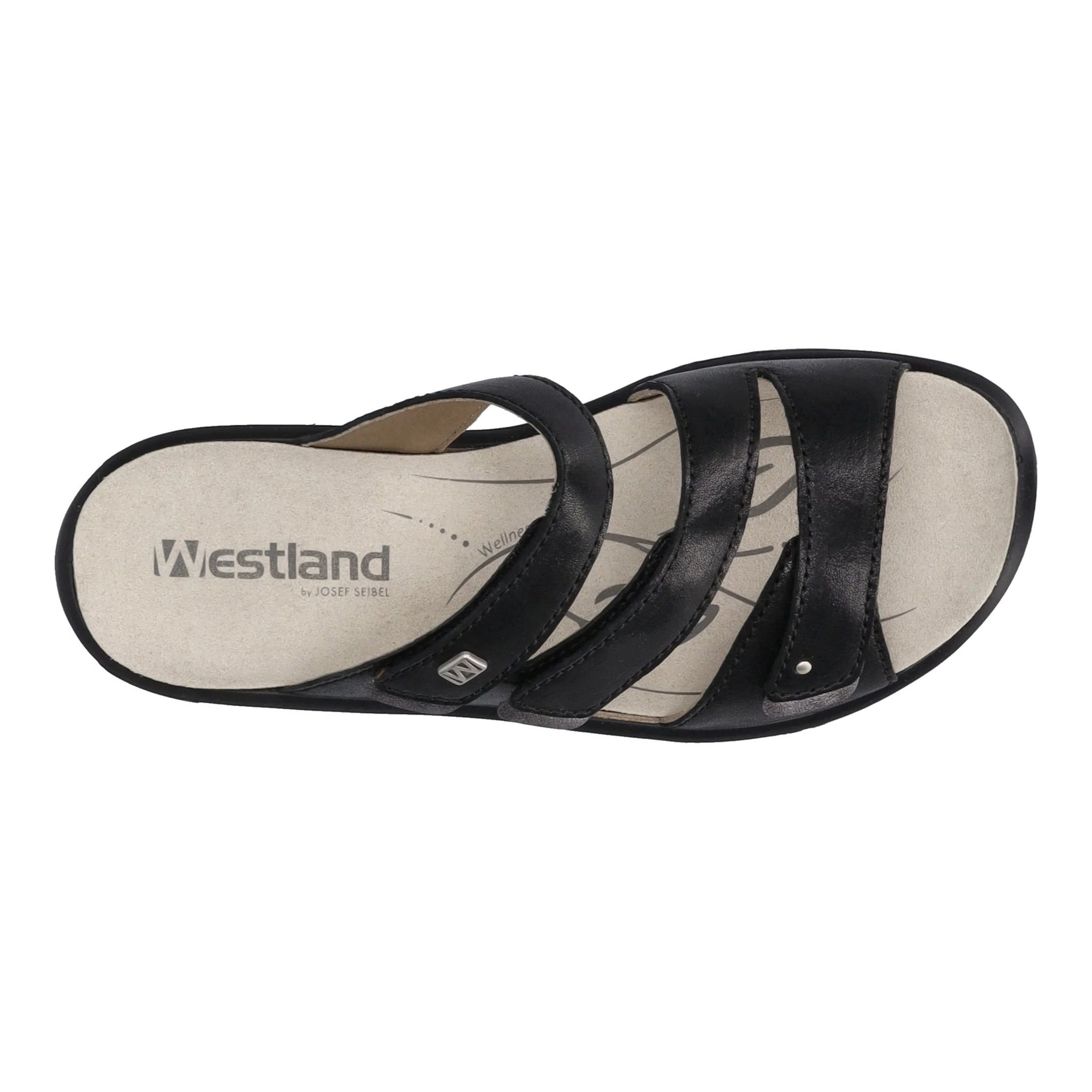 Romika Women's Annecy 04 Slide Sandal - Black 25904