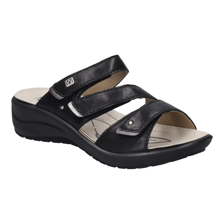 Romika Women's Annecy 04 Slide Sandal - Black 25904
