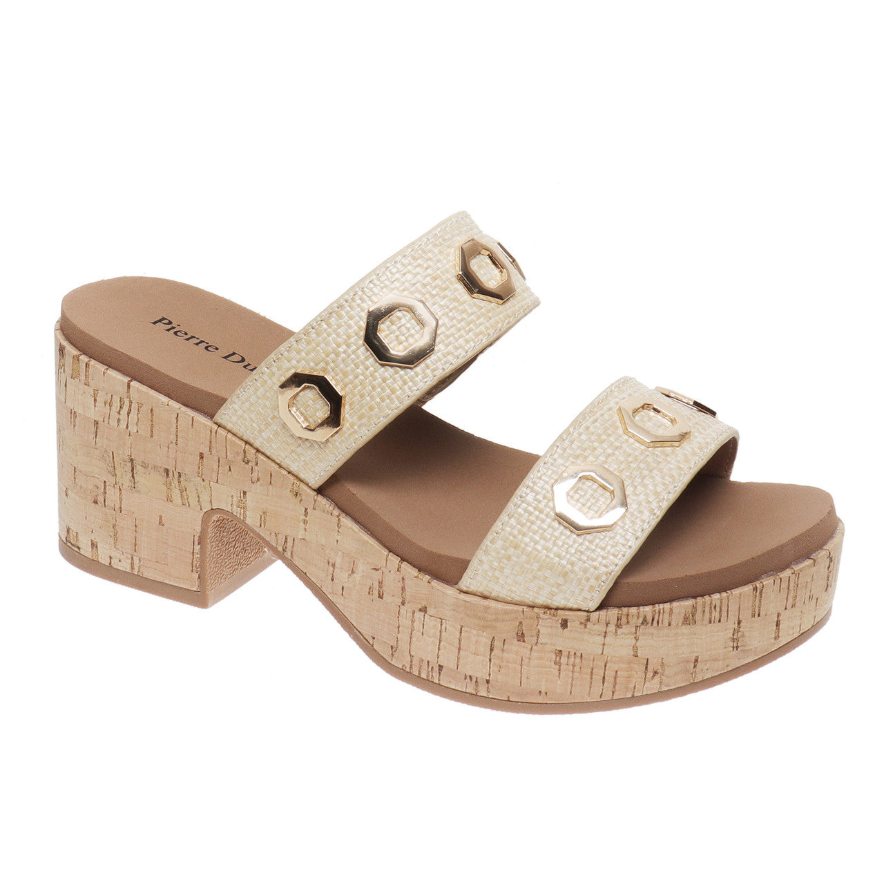 Pierre Dumas Women's Mood-1 Wedge Sandal - Natural 26636-571