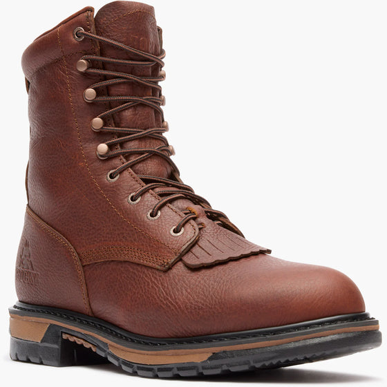 Rocky Men's Original Ride Lacer WP Western Boot - Tan Pitstop FQ0002723