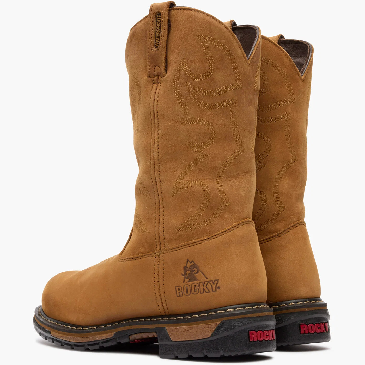 Rocky Men's Original Ride Branson Steel Toe WP Western Boots - Aztec Crazy Horse FQ0002809