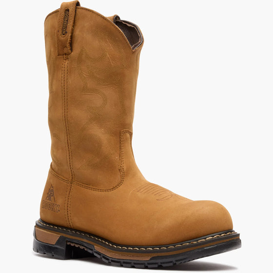 Rocky Men's Original Ride Branson Steel Toe WP Western Boots - Aztec Crazy Horse FQ0002809