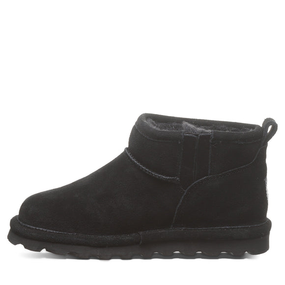 Bearpaw Youth Shorty Fur Boot - Black 2860Y